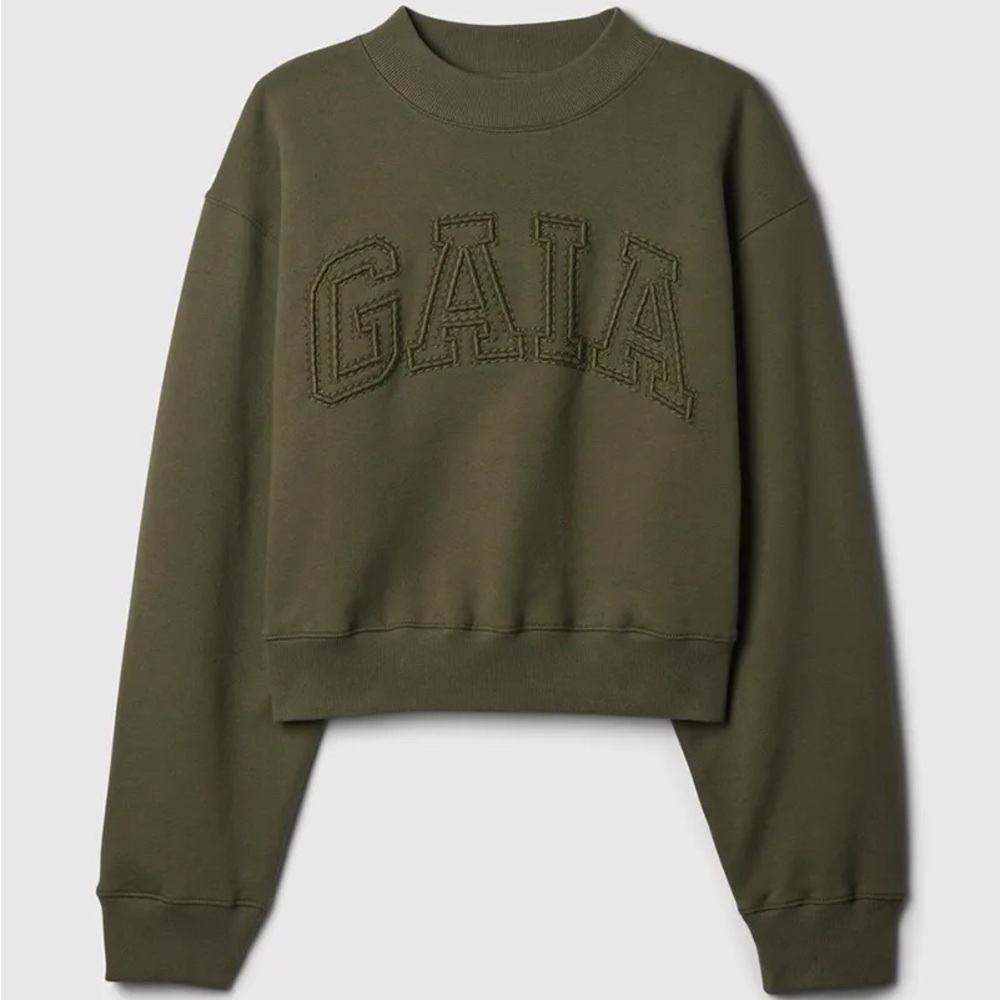 Gap x Cult Gaia Women's Olive Green SweatshirtNWT